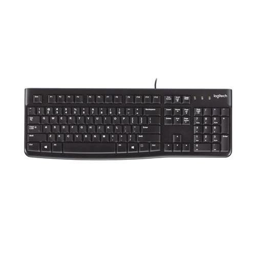 Logitech K120 Corded keyboard Mouse included USB AZERTY French Black