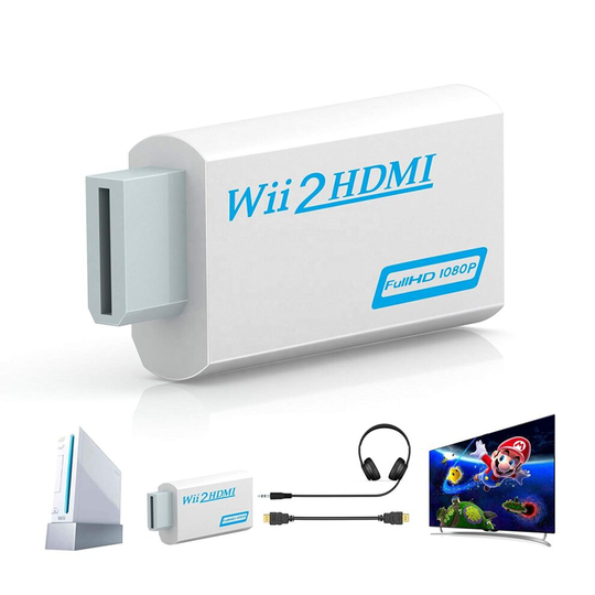 For Wii to HDMI 720P 1080P HD Video Audio Converter Adapter