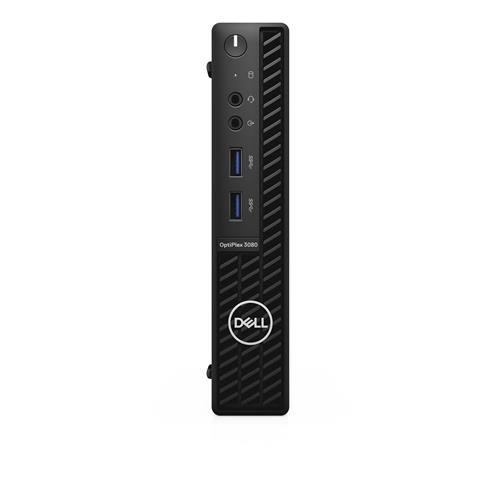 DELL OptiPlex 3080 DDR4-SDRAM i3-10105T MFF Intel Core i3 8 GB 256 GB SSD Windows 10 Pro Mini PC Black