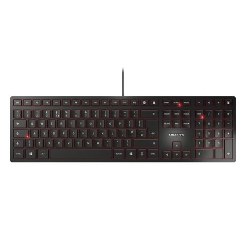 CHERRY KC 6000 SLIM Corded Keyboard Black USB (AZERTY - FR)