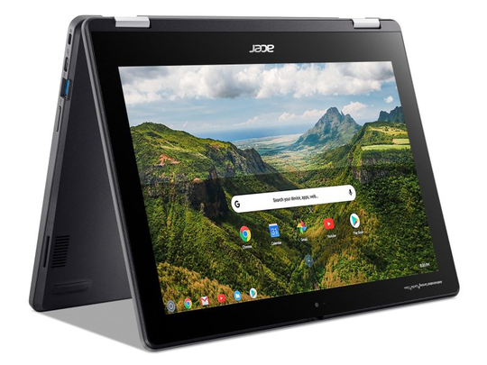 Acer Chromebook Spin 512 R853TA-C66Q, Intel Celeron N4500 1.1GHz, 4GB DDR4, 32GB eMMC, 12" HD+ IPS Touchscreen, Intel UHD, Chrome OS Laptop - NX.