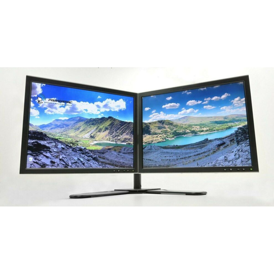 Dual Monitor Twin 2 Screens Bundle Setup 2 x 19" Square