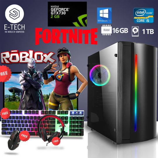 Gaming PC Computer Bundle Intel Quad Core i5 16GB 1TB 2GB GT730 Win10