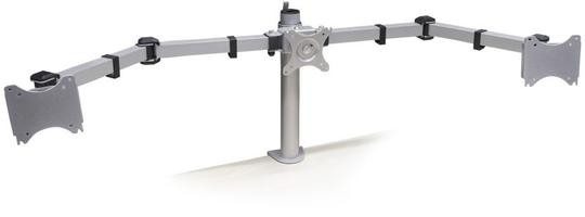 Desk-Mount Triple Monitor Arm - Articulating