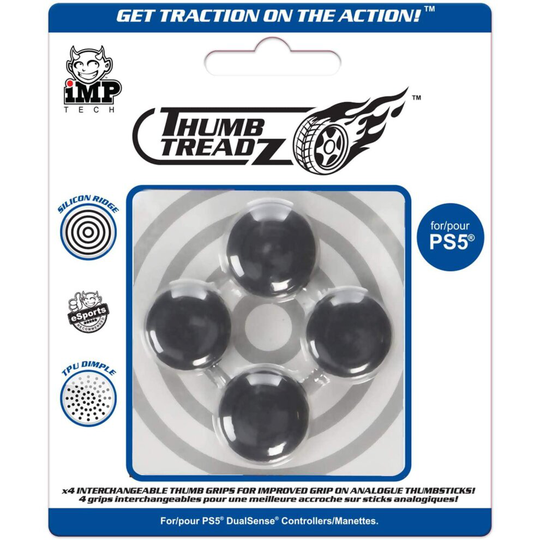 Trigger Treadz: Thumb Treadz (4 Pack) - Black (PS5)
