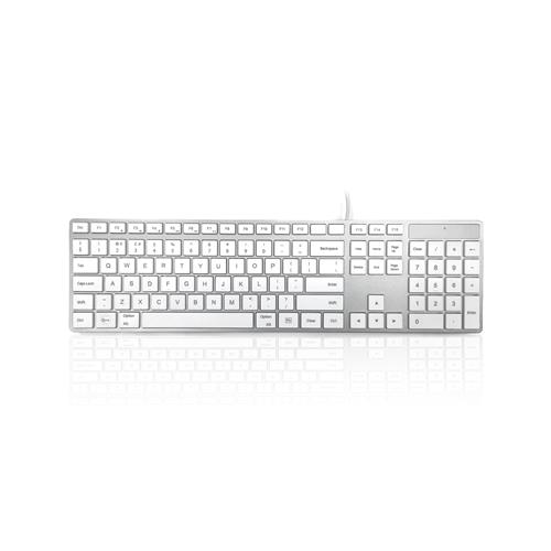 Accuratus KYBAC301-USBMACW keyboard USB UK International White