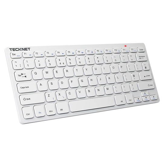 TeckNet 2.4G Wireless Keyboard For Windows 10 / 8 / 7 / Vista / XP and Android Smart TV, Extra Long Battery Life, UK keyboard Layout and...