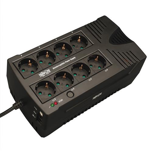 Tripp Lite AVRX750UD AVR Series 230V 750VA 450W Ultra-Compact Line-Interactive UPS with USB port CEE7/7 Schuko Outlets
