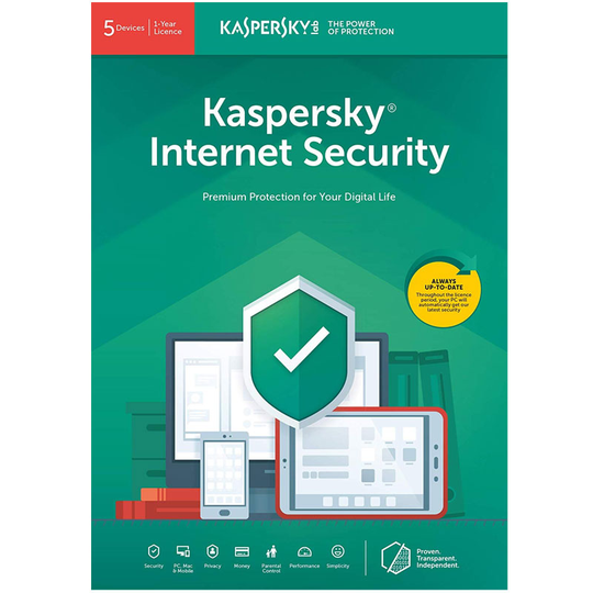 Kaspersky Internet Security 2022 (5 Devices, 1 Year)