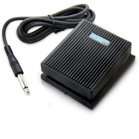 HQRP Foot Switch Sustain Pedal for Alesis SR-16 / SR-18 / SR16 / SR18 Portable Classic Drum Machine Damper Pedal + HQRP Coaster