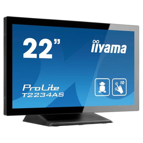 iiyama ProLite T2234AS-B1 computer monitor 54.6 cm (21.5") 1920 x 1080 pixels Full HD Touchscreen Multi-user Black
