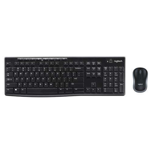 Logitech Wireless Combo MK270 keyboard Mouse included RF Wireless Slovakian Black