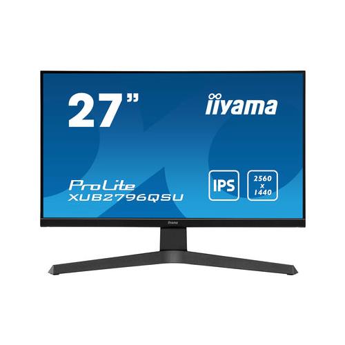 iiyama ProLite XUB2796QSU-B1 LED display 68.6 cm (27") 2560 x 1440 pixels 2K Ultra HD Black