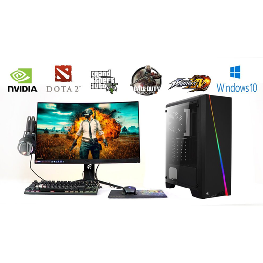 Gaming PC Core i5 1TB HDD 120GB SSD 16GB RAM Nvidia GT1030 Win10 Pro