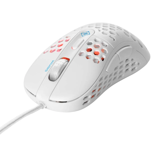 Deltaco White Line Wm85 Lightweight 65G Gaming Mouse - White