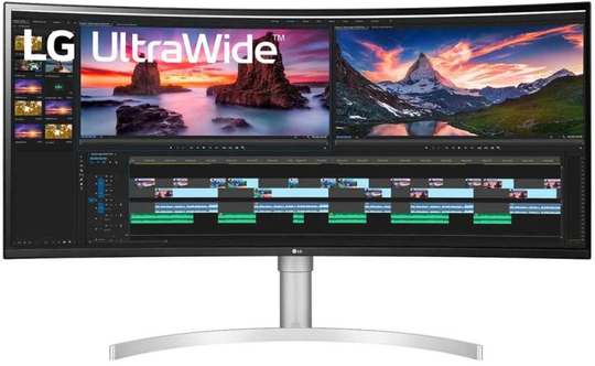LG 38WN95C-W 38'' QHD+ 144Hz 1ms Nano IPS UltraWide Curved Monitor