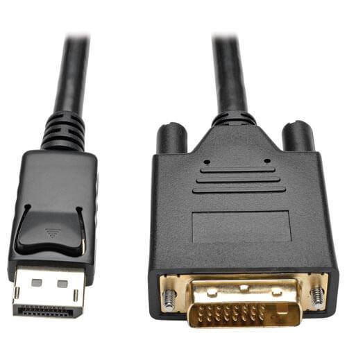Tripp Lite P581-006-V2 DisplayPort 1.2 to DVI Active Adapter Cable (DP with Latches to DVI-D Dual Link M/M) 6 ft. (1.8 m)