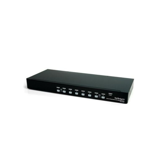 StarTech.com 8 Port 1U Rackmount DVI USB KVM Switch - USB DVI KVM Switch - DVI KVM Switch - USB KVM Switch