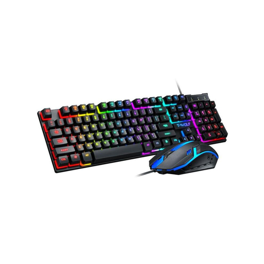 TF200 Gaming Keyboard USB Suspended Manipulator Feeling Wired Gaming Keyboard and Mouse Set
