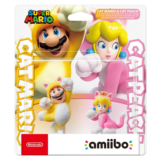 Amiibo Cat Mario and Cat Peach (Super Mario Collection)