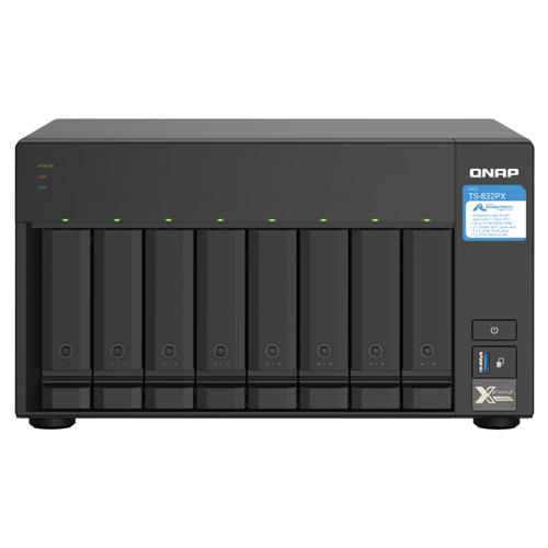 QNAP TS-832PX NAS Tower Ethernet LAN Aluminium Black AL324