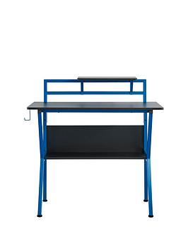 Lloyd Pascal Rogue Compact Gaming Desk - Blue/Black
