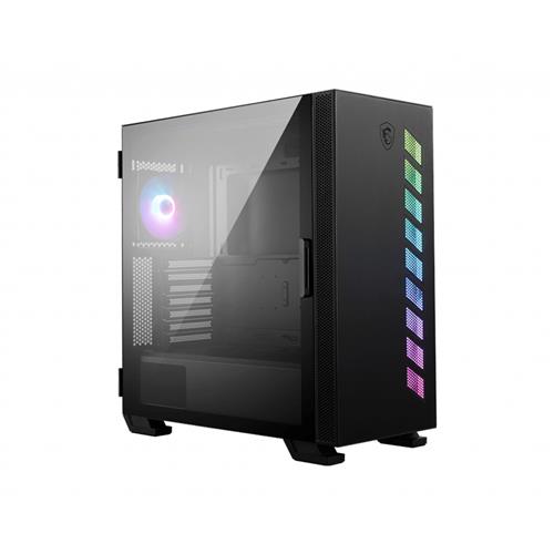 MSI MAG VAMPIRIC 300R Mid Tower Gaming Computer Case 'Black 1x 120mm ARGB Fan USB Type-C Tempered Glass Center E-ATX ATX mATX mini-ITX'
