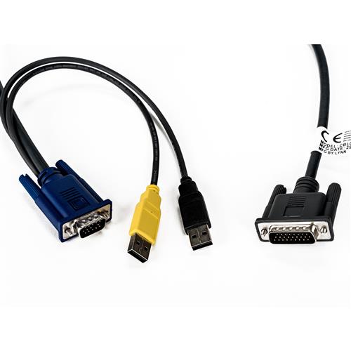 Vertiv Avocent 6-foot 26-pin to VGA target cable