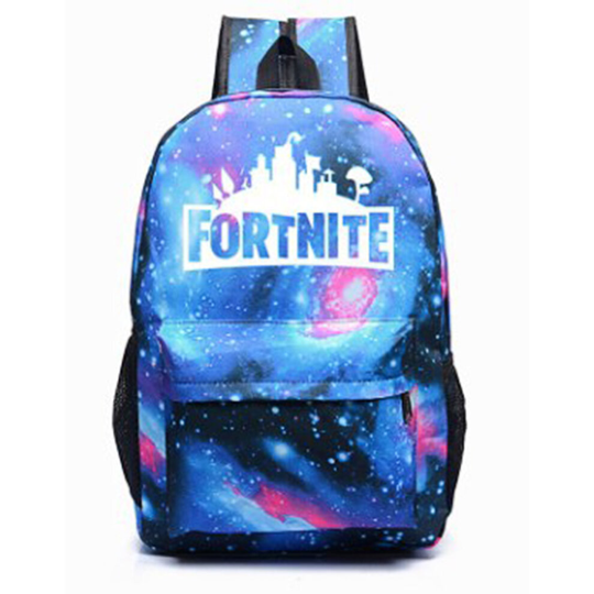 Galaxy Fortnite School Bag Backpack Boys Girls schoolbag