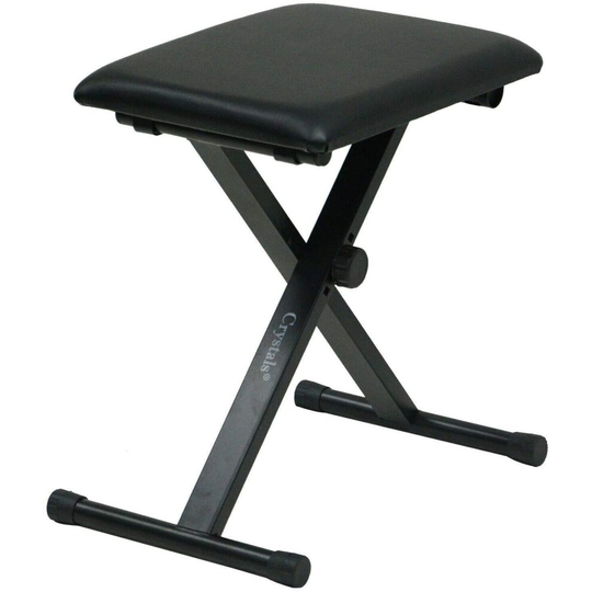 Portable Piano Keyboard Stool Folding Padded Chair Bench Seat Black