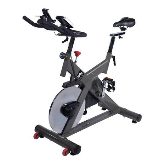 Spin Bike Exercise Bike 18kg Flywheel LCD Monitor Pulse Sensors Phone Holder