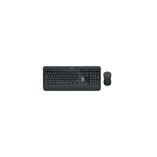Logitech MK540 Wireless Keyboard and Mouse Combo, Long Battery Life, QWERTY (UK Layout) Type - Black