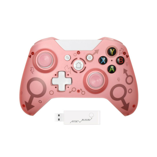 (Pink) Wireless Controller For xBox One and Microsoft Windows 10 8 Bluetooth Gamepad