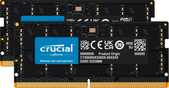 Crucial 64GB Kit (2 x 32GB) DDR5-4800Mhz Sodimm