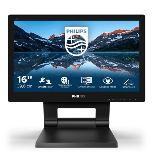 Philips 162B9T/00 computer monitor 39.6 cm (15.6") 1366 x 768 pixels LCD Black