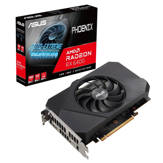 ASUS Radeon RX 6400 4GB Phoenix Graphics Card