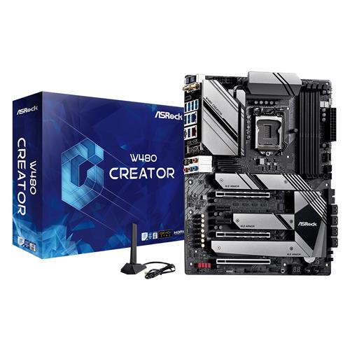 Asrock W480 CREATOR motherboard Intel W480 LGA 1200 ATX