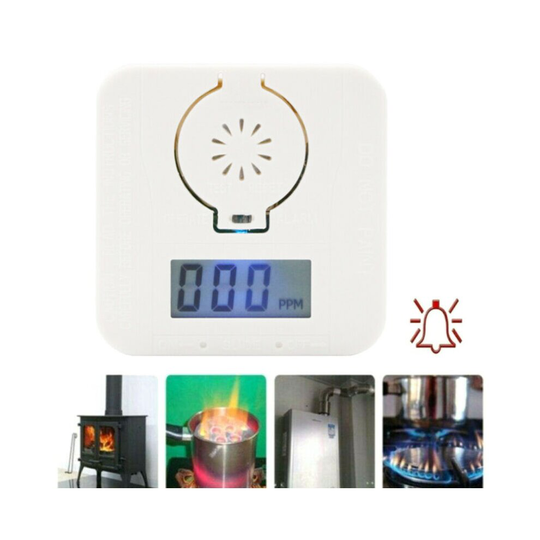 LCD-Carbon-Monoxide Warning Alarm CO Detector Smoke Poisoning Gas Sensor Monitor