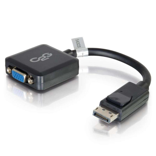 C2G 20cm DisplayPort to VGA Adapter Converter M/F - Black