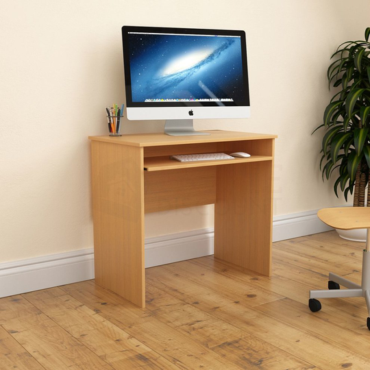 (Pine) Huby Computer Desk Keyboard Shelf Simple Minimal