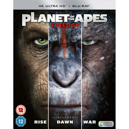 Planet Of The Apes - Trilogy (3 Films) 4K Ultra HD [2018]