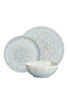 Denby Halo Grey Speckle 12-Piece Dinner Service Set
