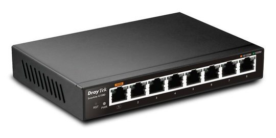 DrayTek VigorSwitch G1080 Web Smart 8 Port Gigabit Managed Switch
