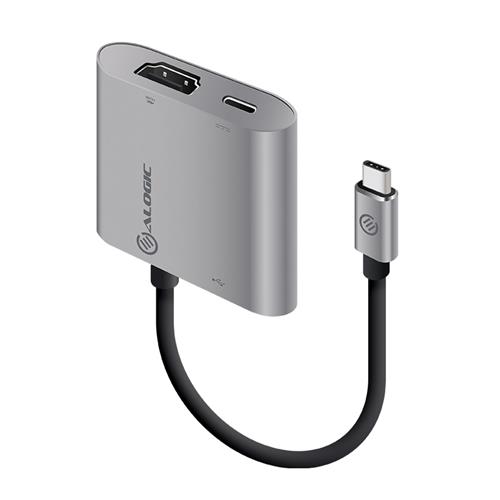 ALOGIC USB-C MultiPort Adapter with HDMI 4K/USB 3.0/USB-C with Power Delivery (60W) - VROVA Plus Series - Space Grey