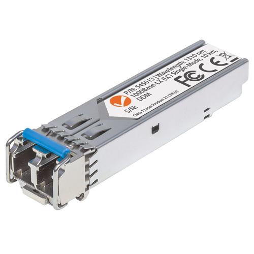 Intellinet Transceiver Module Optical Gigabit Fiber SFP 1000Base-Lx (LC) Single-Mode Port 10km MSA Compliant Equivalent to Cisco GLC-LH-SM Fibre Three Year Warranty