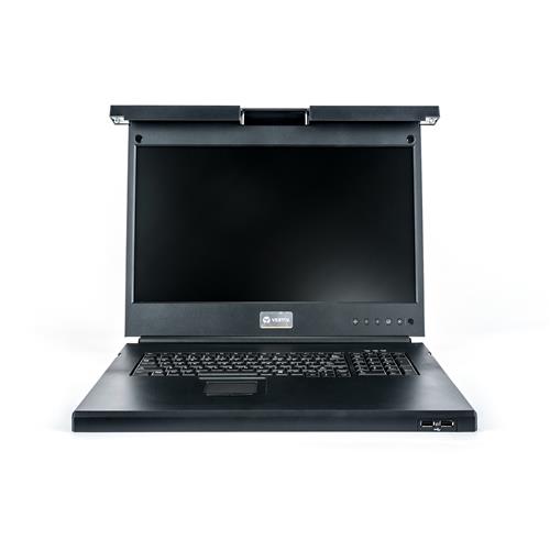 Vertiv Avocent LRA185KMM-201 rack console 48.3 cm (19") 1366 x 768 pixels Plastic Steel Black 1U