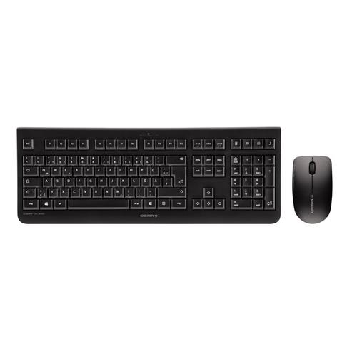 CHERRY DW 3000 keyboard Mouse included RF Wireless QWERTY US English Black