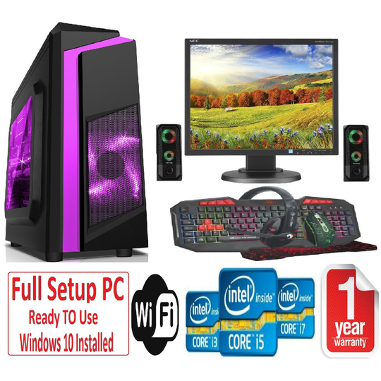 Fast Gaming PC Bundle+Speaker - i5 16GB RAM 1TB GT730 2GB F3 PURPLE