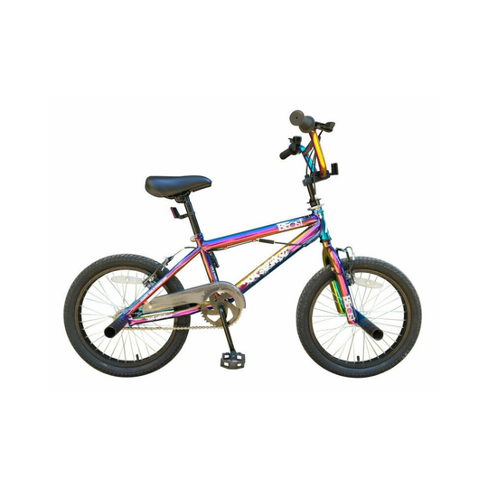 XN Beast 18" Freestyle BMX Bike Kids Boys 360 Gyro Neo-Chrome Jet Fuel
