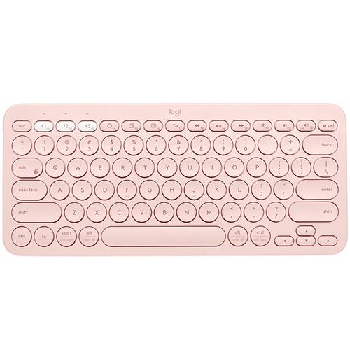 Logitech K380 Multi-Device keyboard Bluetooth QZERTY English Pink